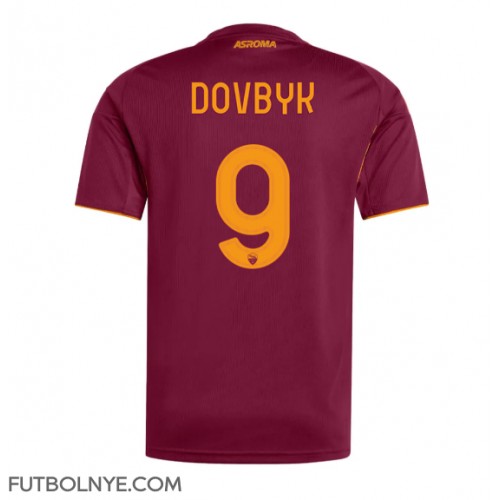 Camiseta AS Roma Artem Dovbyk #9 Primera Equipación 2025-26 manga corta